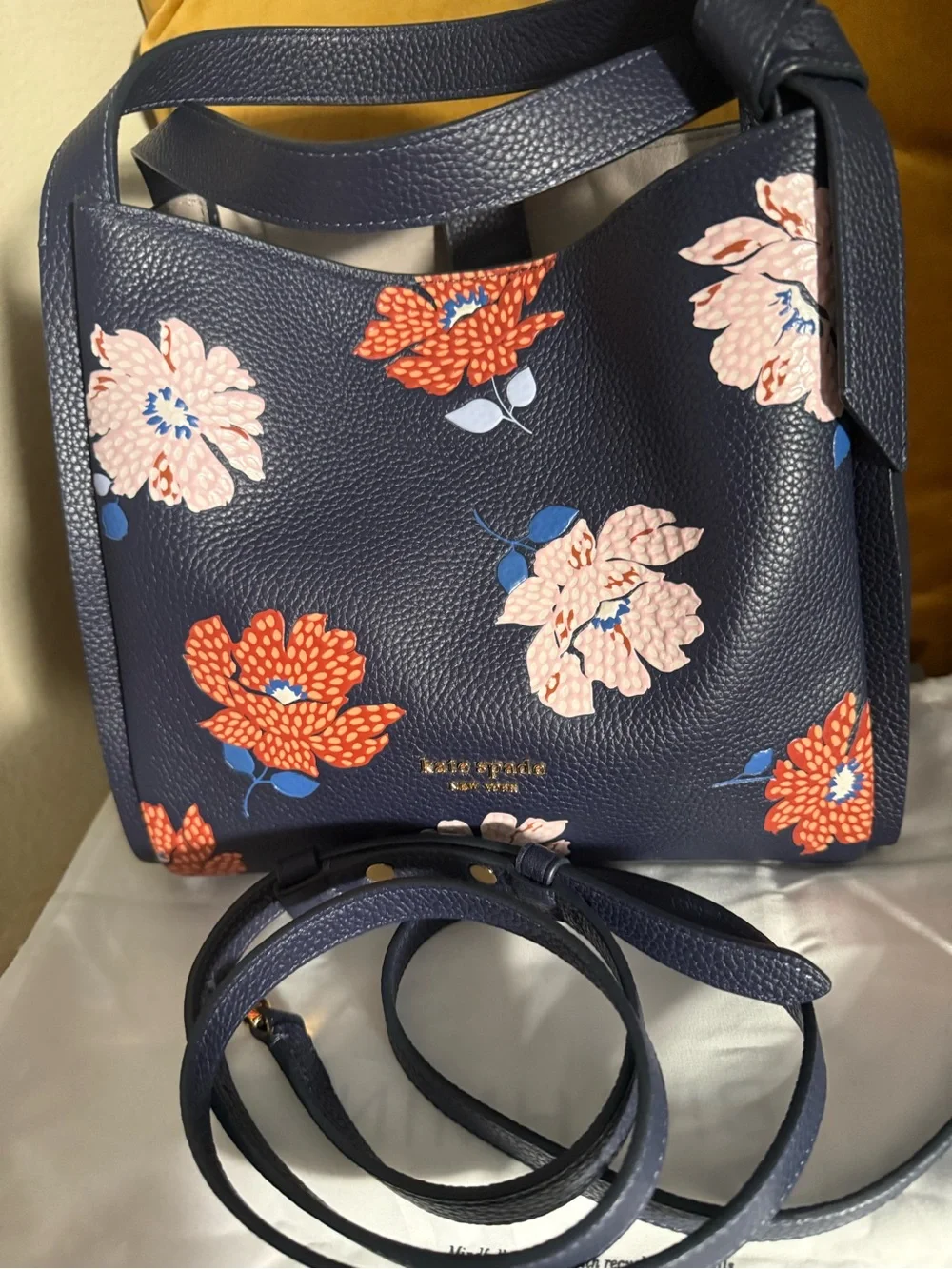 kate spade New York Knott Dotty Floral Embossed Leather Crossbody and wallet set